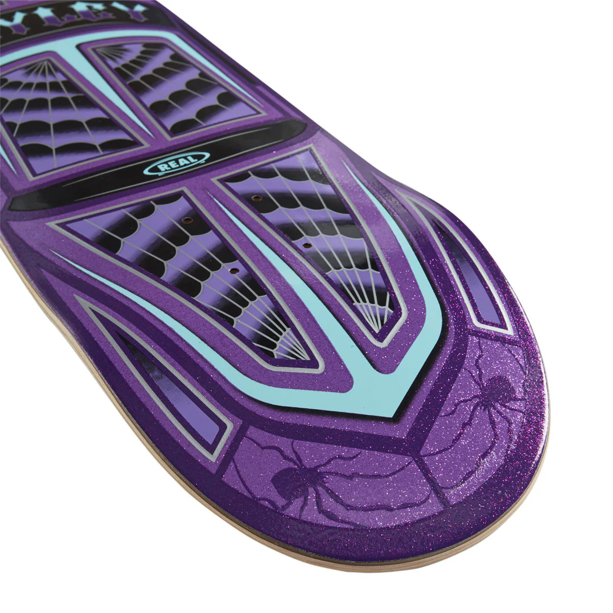 Real Hayley Threadline True Fit Skateboard Deck - Purple - 8.38" - Image 3
