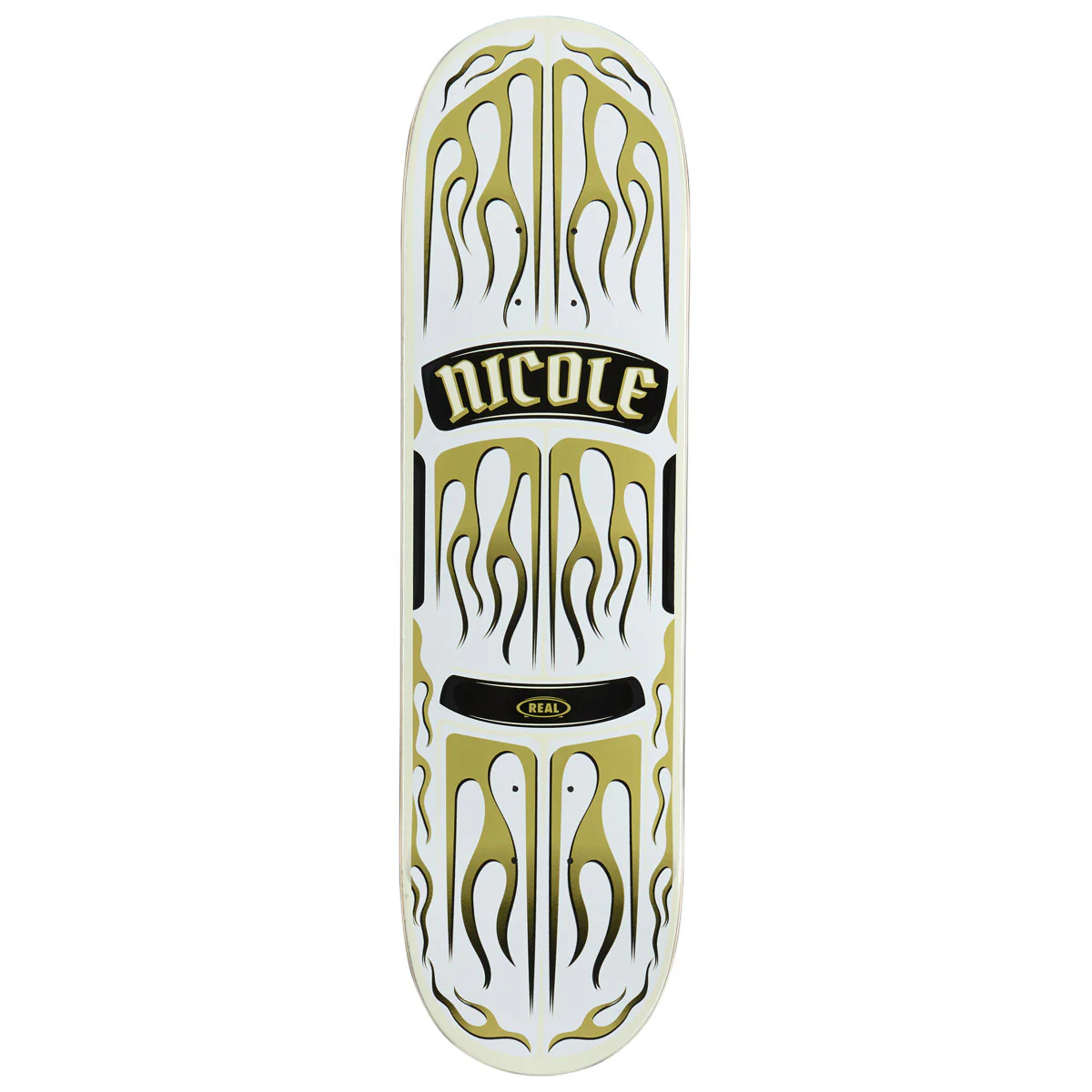 Real Nicole Ember Skateboard Deck - White - 8.50"
