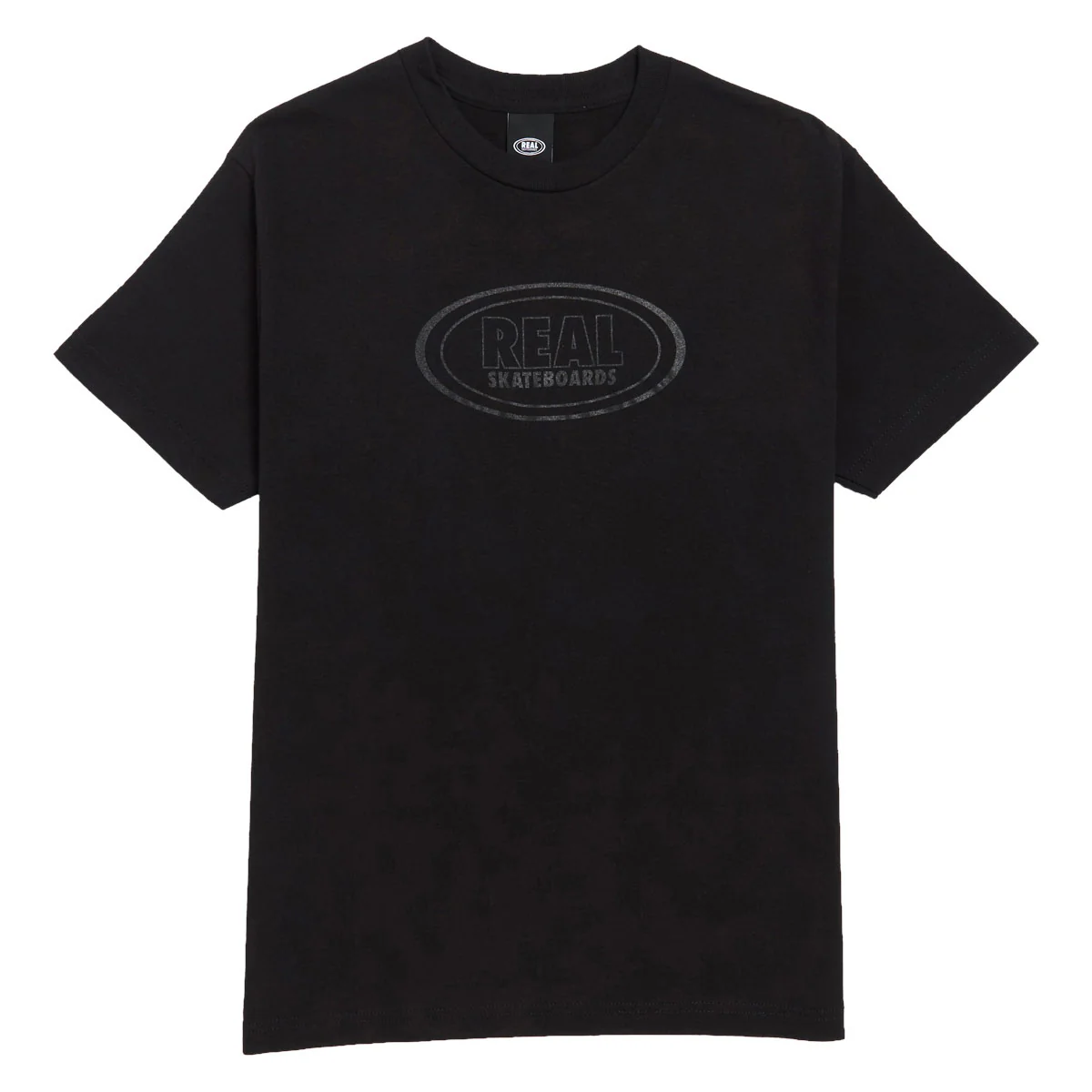 Real Oval T-Shirt - Black/Black Tonal