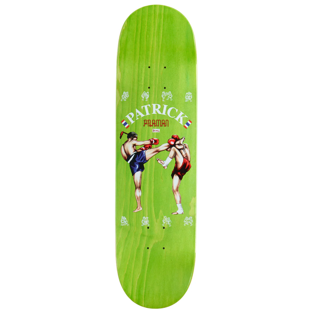 Real Praman Muay Thai Skateboard Deck - 8.50"