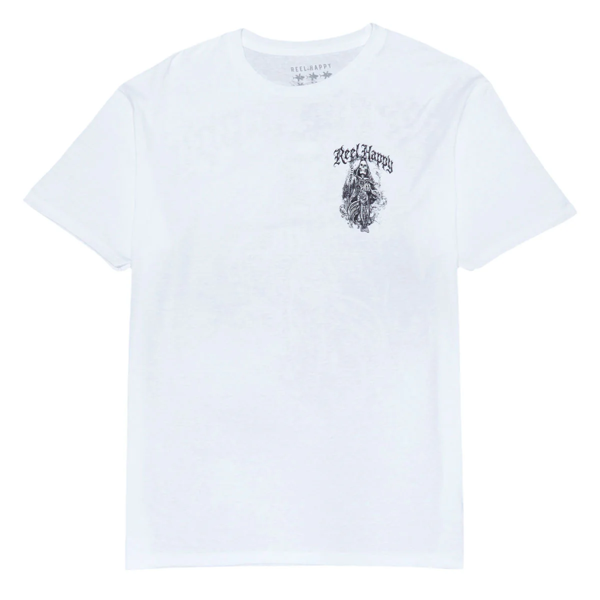 Reel Happy Big Reaper T-Shirt - White - Image 2