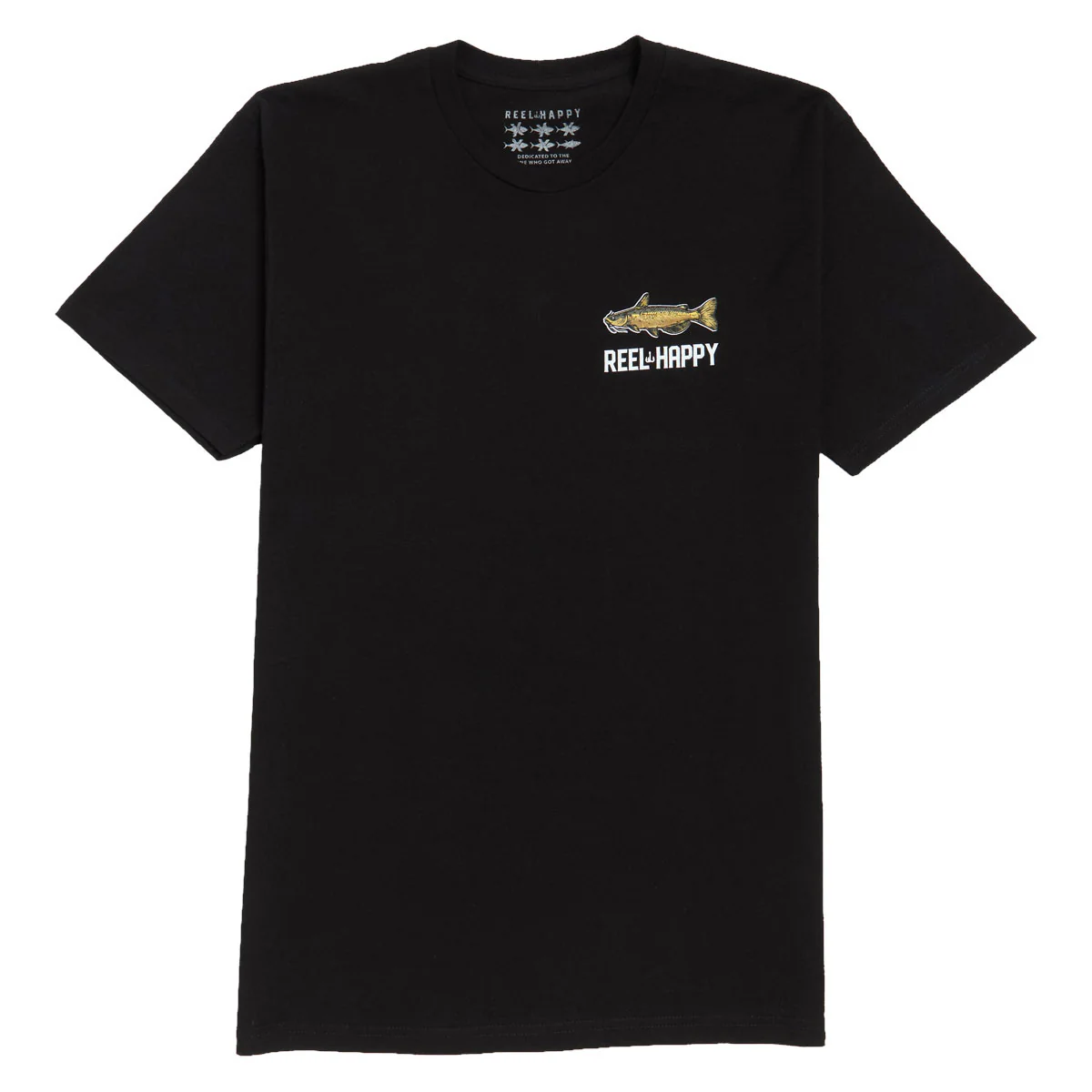 Reel Happy Freshies T-Shirt - Black - Image 2