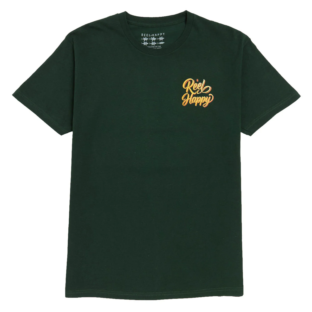 Reel Happy Lucky Lure T-Shirt - Forest Green - Image 2