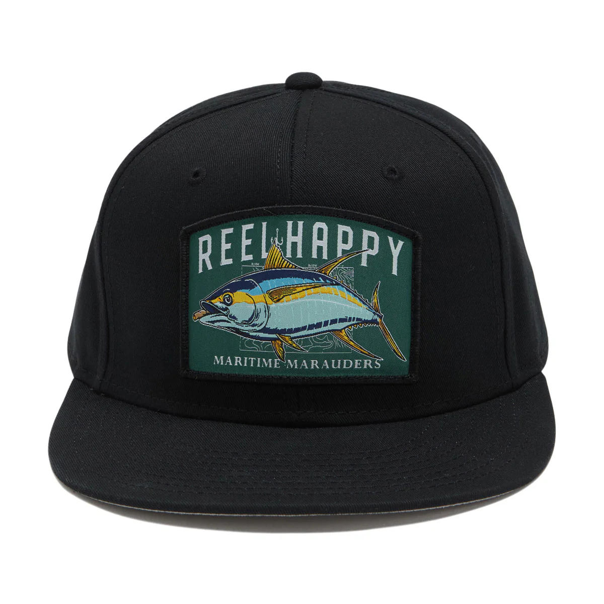 Reel Happy Tuna Grande Snapback Hat - Black - Image 2