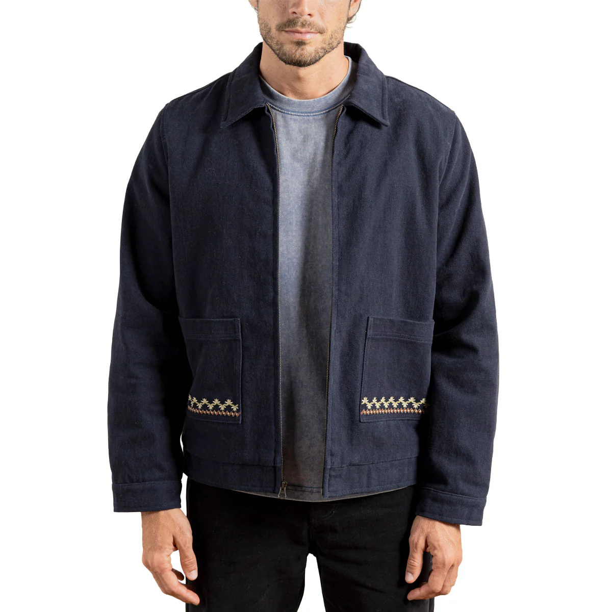 Rhythm Arugam Twill Jacket - Midnight Navy