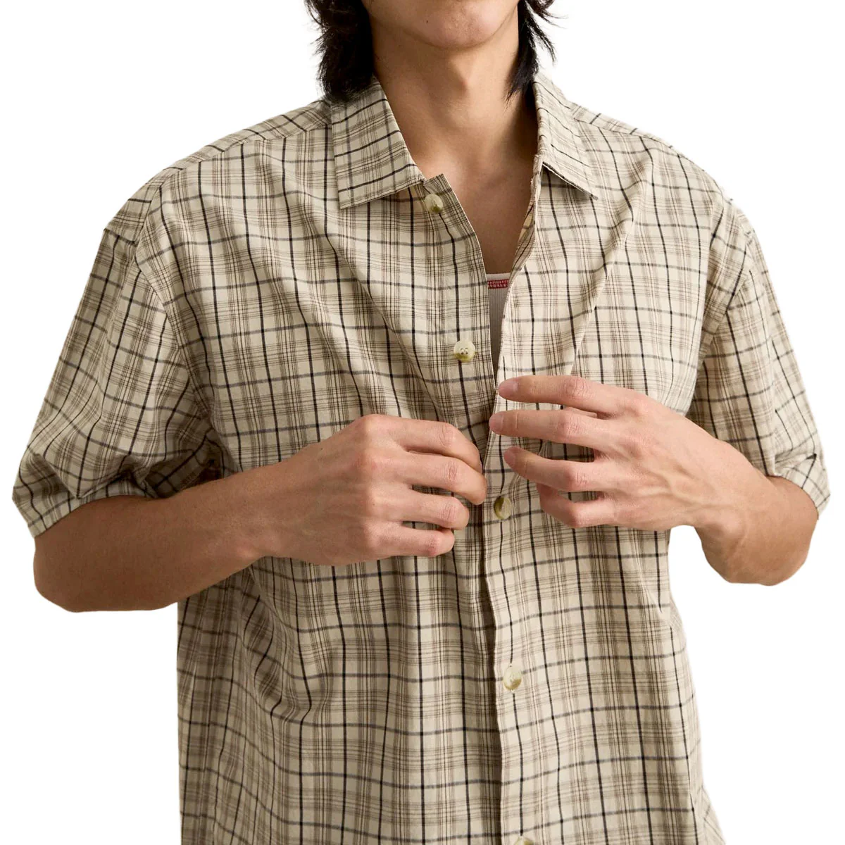 Rhythm Longreach Relaxed Shirt - Cream - Image 4
