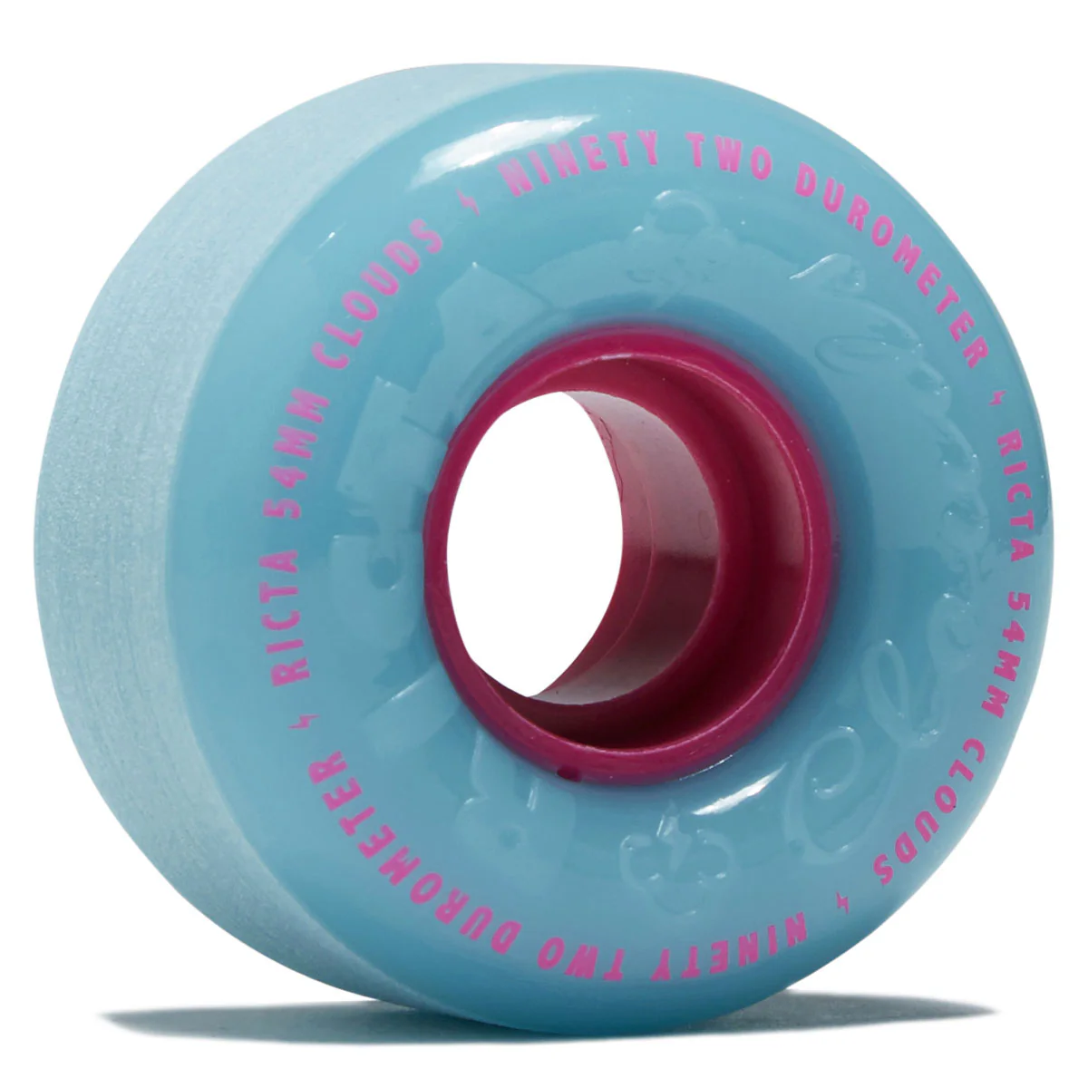 Ricta Clouds 92a Skateboard Wheels - Blue/Pink - 54mm