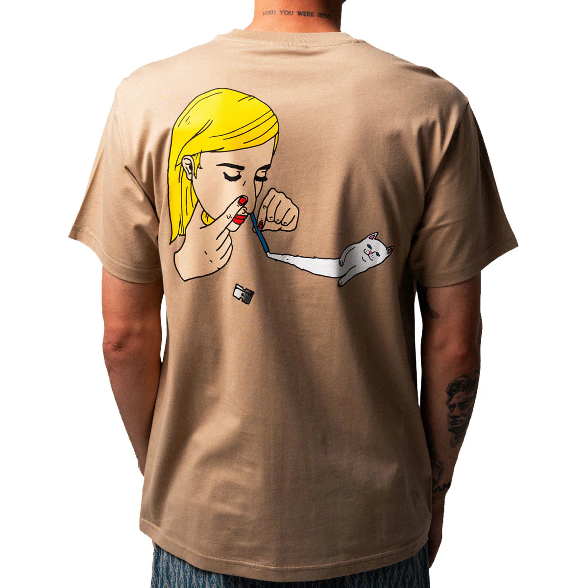 RIPNDIP Coco Nerm T-Shirt - Tan - Image 4