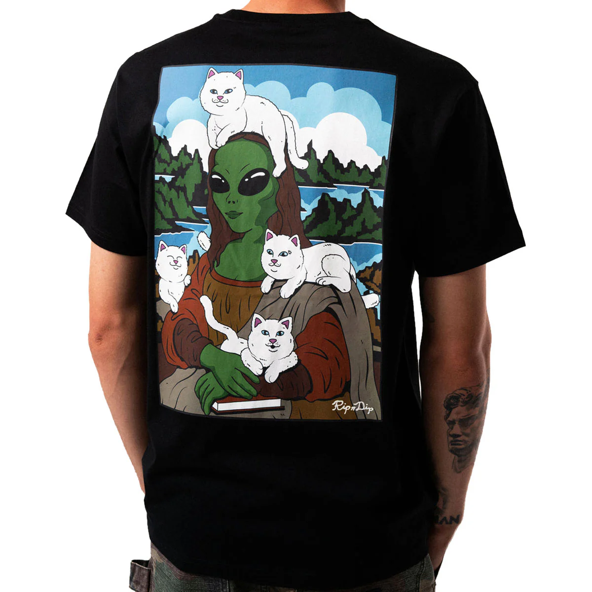 RIPNDIP Here All Along T-Shirt - Black - Image 4