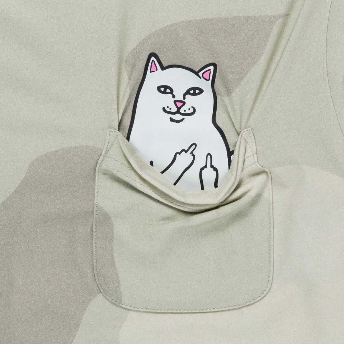 RIPNDIP Lord Nermal Pocket T-Shirt - Bone Graffiti Camo - Image 3