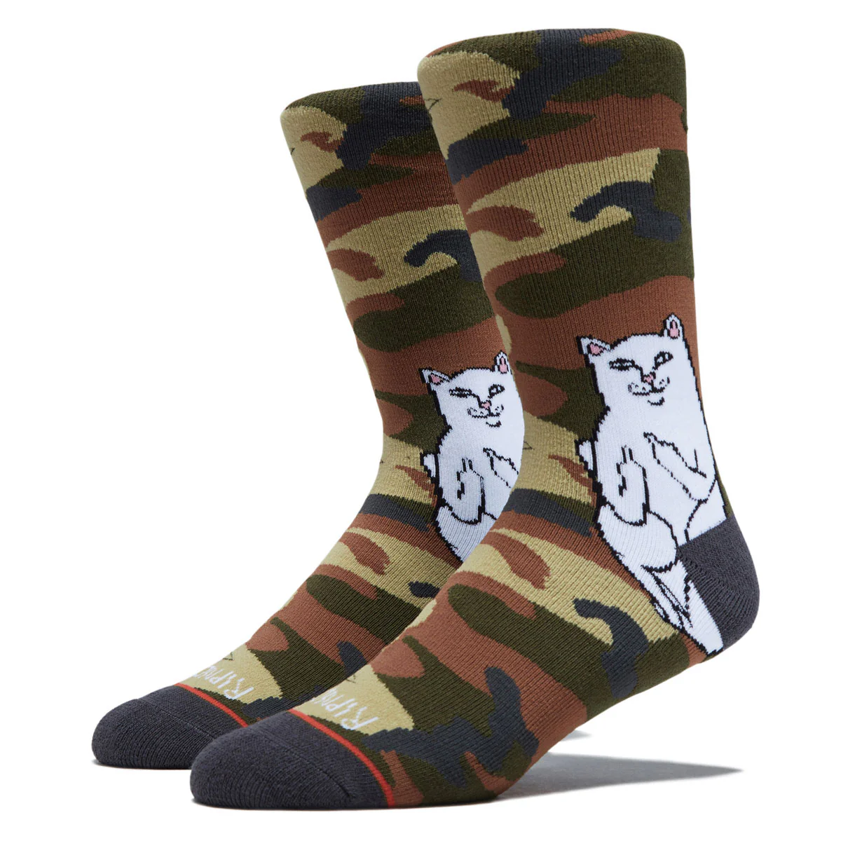 RIPNDIP Lord Nermal Street Socks - Camo