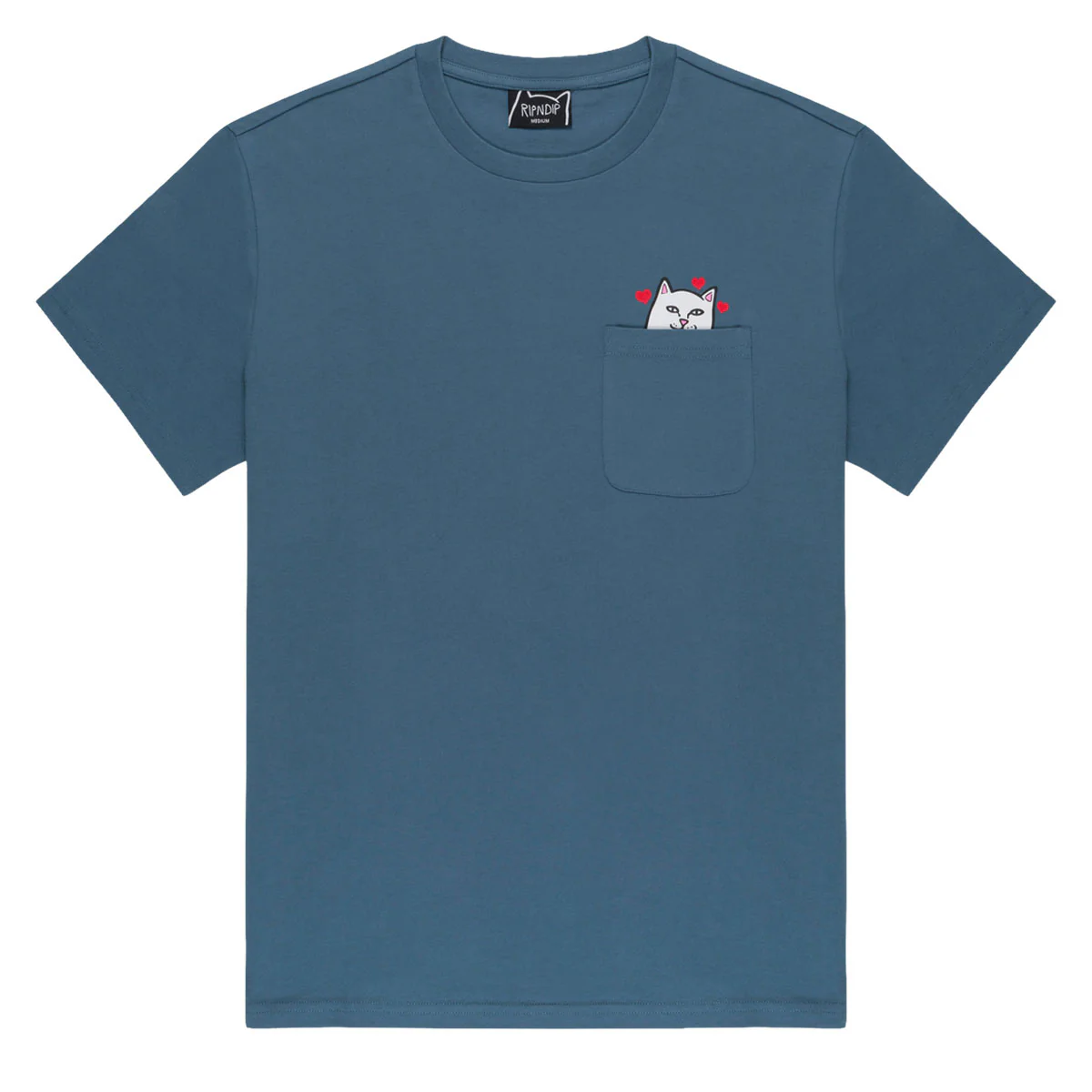 RIPNDIP Nermal Loves Pocket T-Shirt - Slate