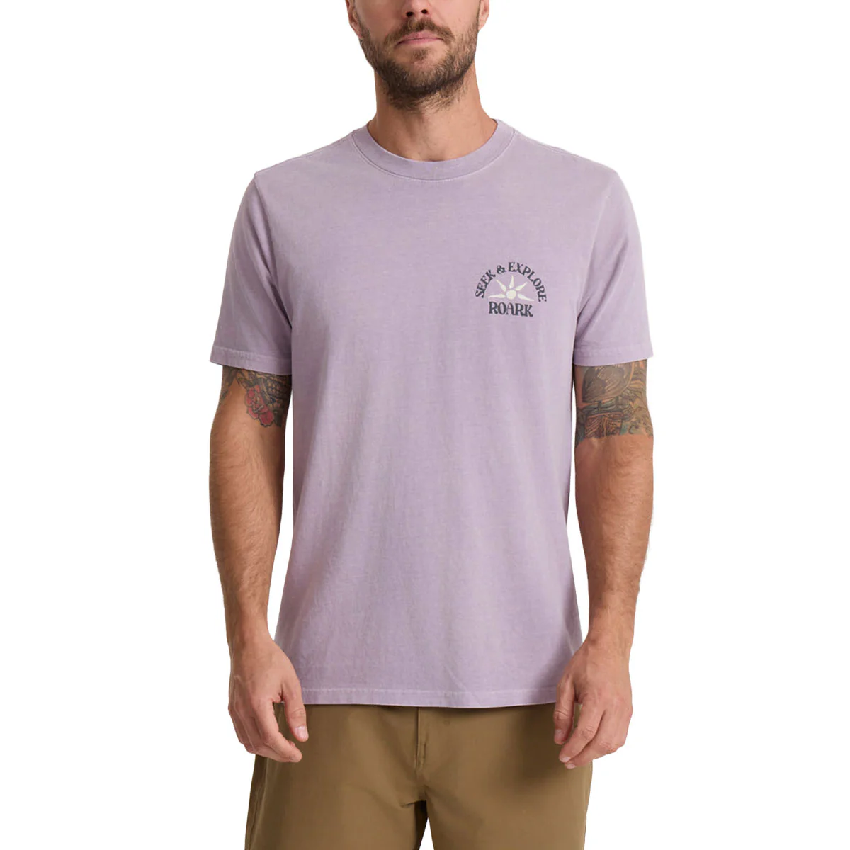 Roark Seek & Explore T-Shirt - Dusty Lilac - Image 3