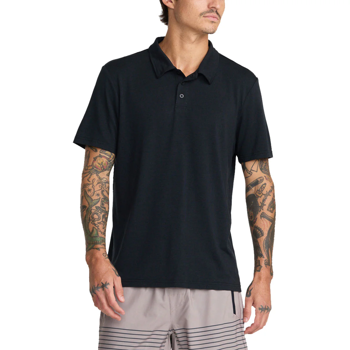 RVCA Balance Polo Shirt - Black