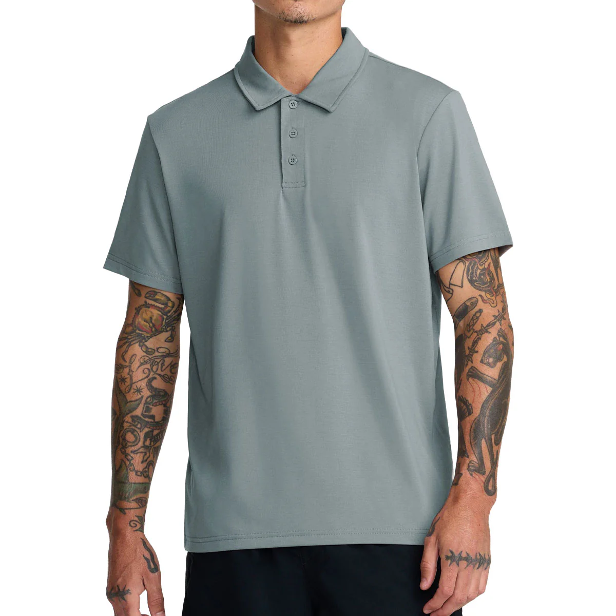 RVCA Balance Polo Shirt - Lead