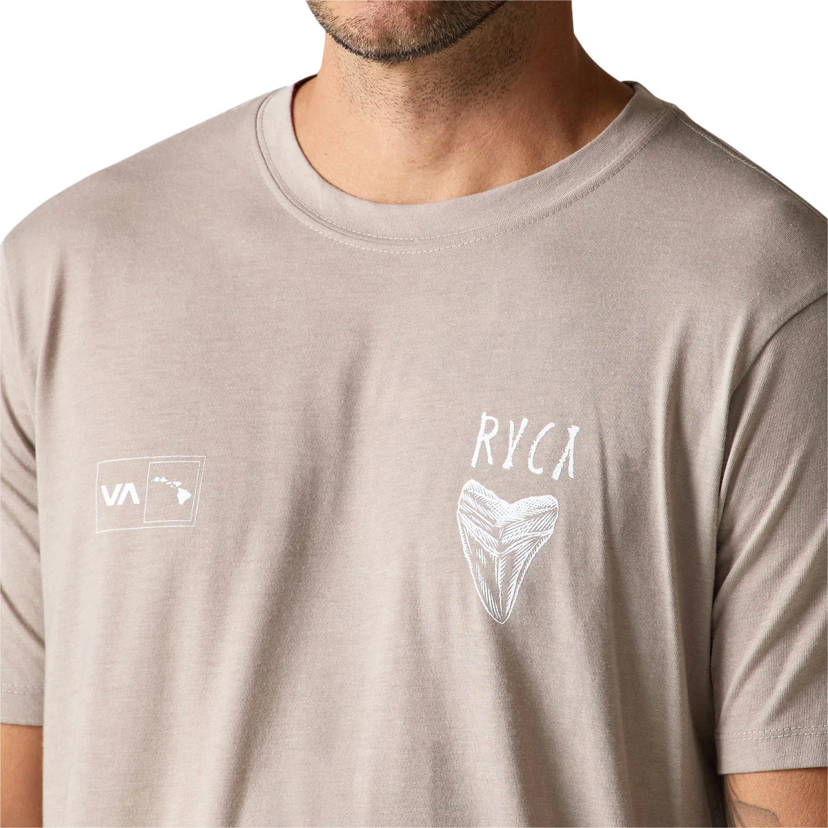 RVCA Ben Horton Hawaii T-Shirt - Brown Stone - Image 5