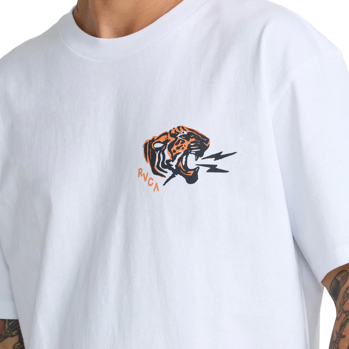 RVCA Bengal Supply T-Shirt - White - Image 5