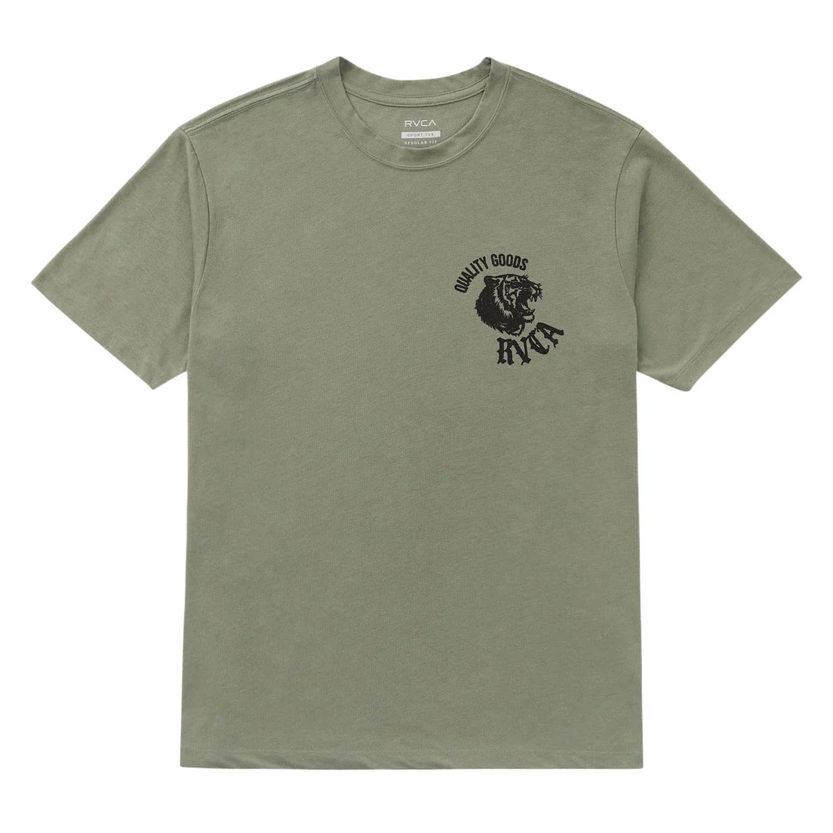 RVCA Big Cat T-Shirt - Army - Image 2