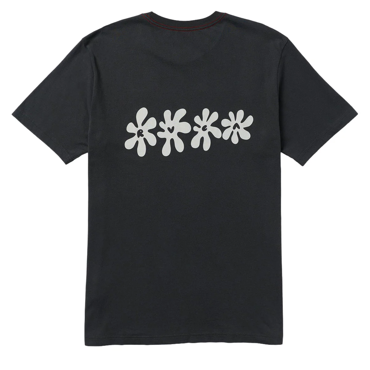 RVCA Bryce Bloom T-Shirt - Pirate Black - Image 2