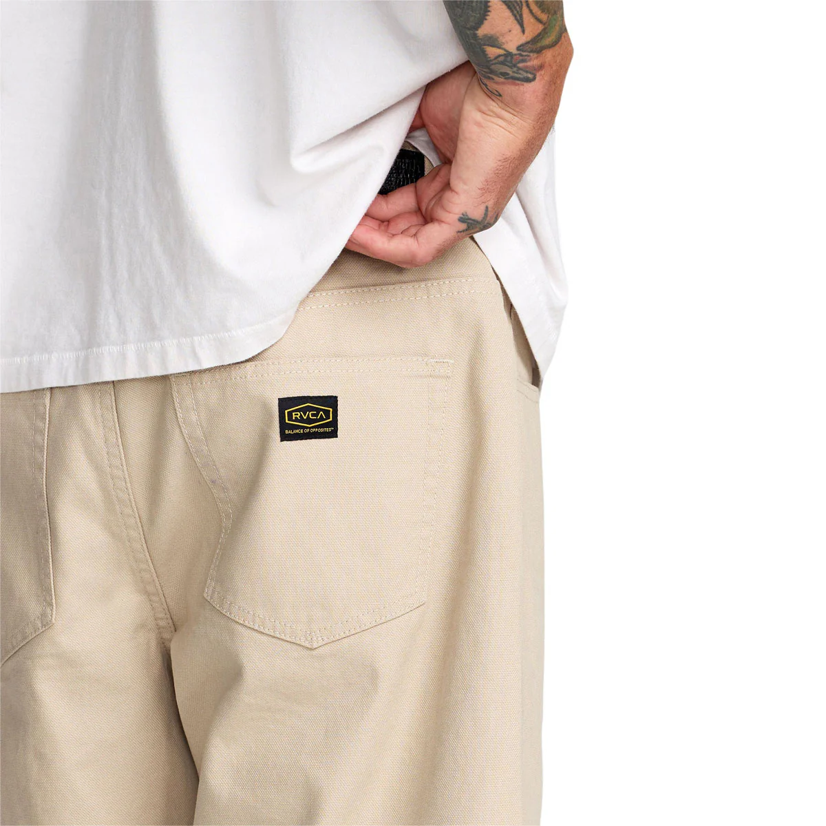 RVCA Dayshift 5 Pocket 21 Shorts - Light Khaki - Image 6