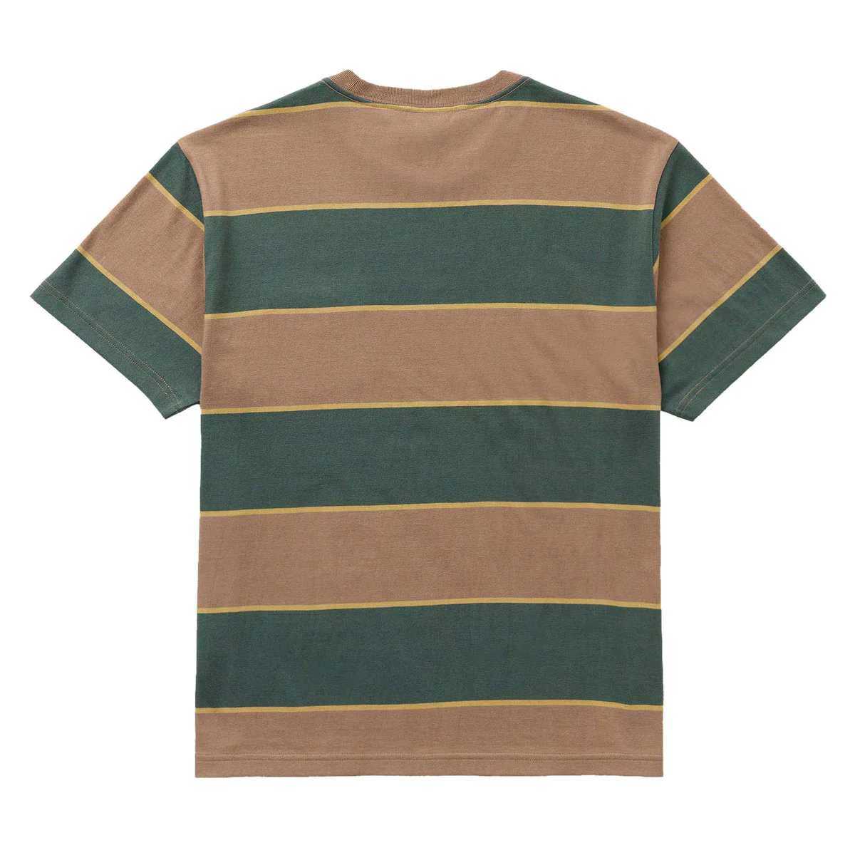 RVCA Dayshift Stripe Pocket T-Shirt - Sonora Brown - Image 6