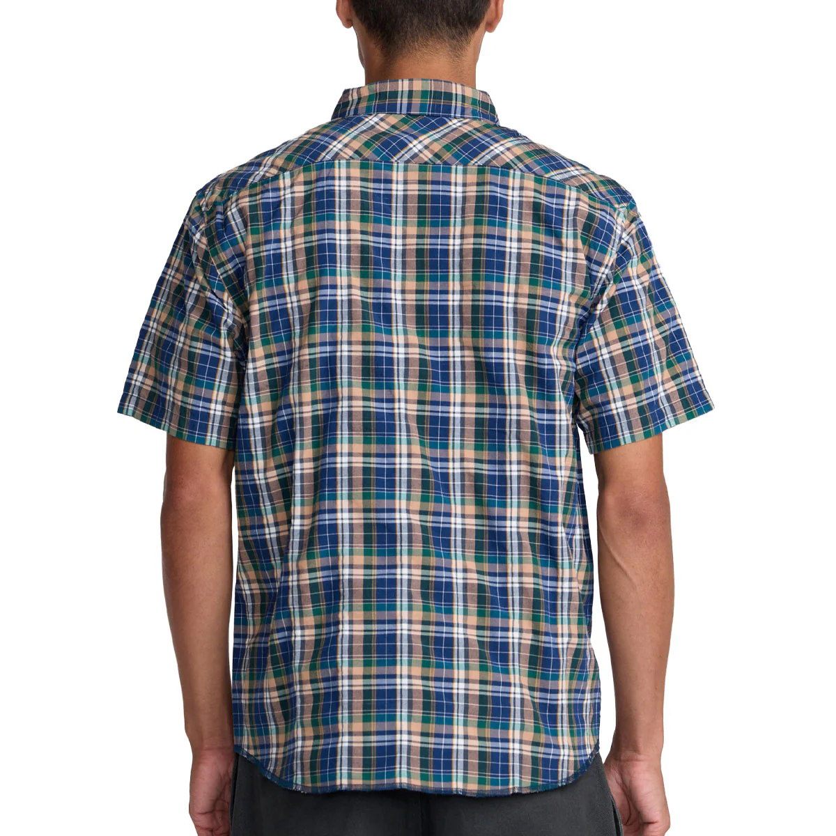 RVCA Dayshift Trunkin Plaid Shirt - Dark Denim - Image 2
