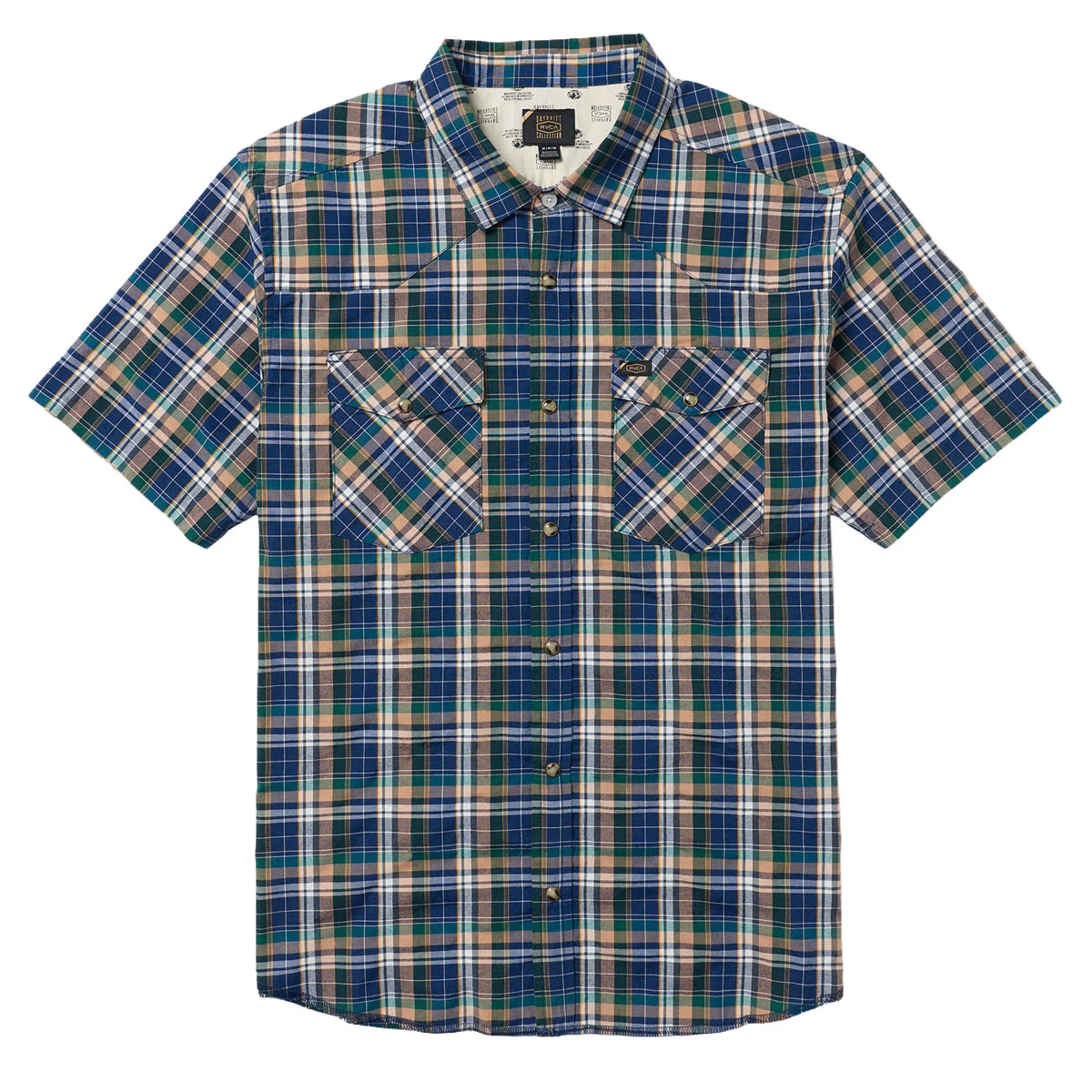 RVCA Dayshift Trunkin Plaid Shirt - Dark Denim - Image 5