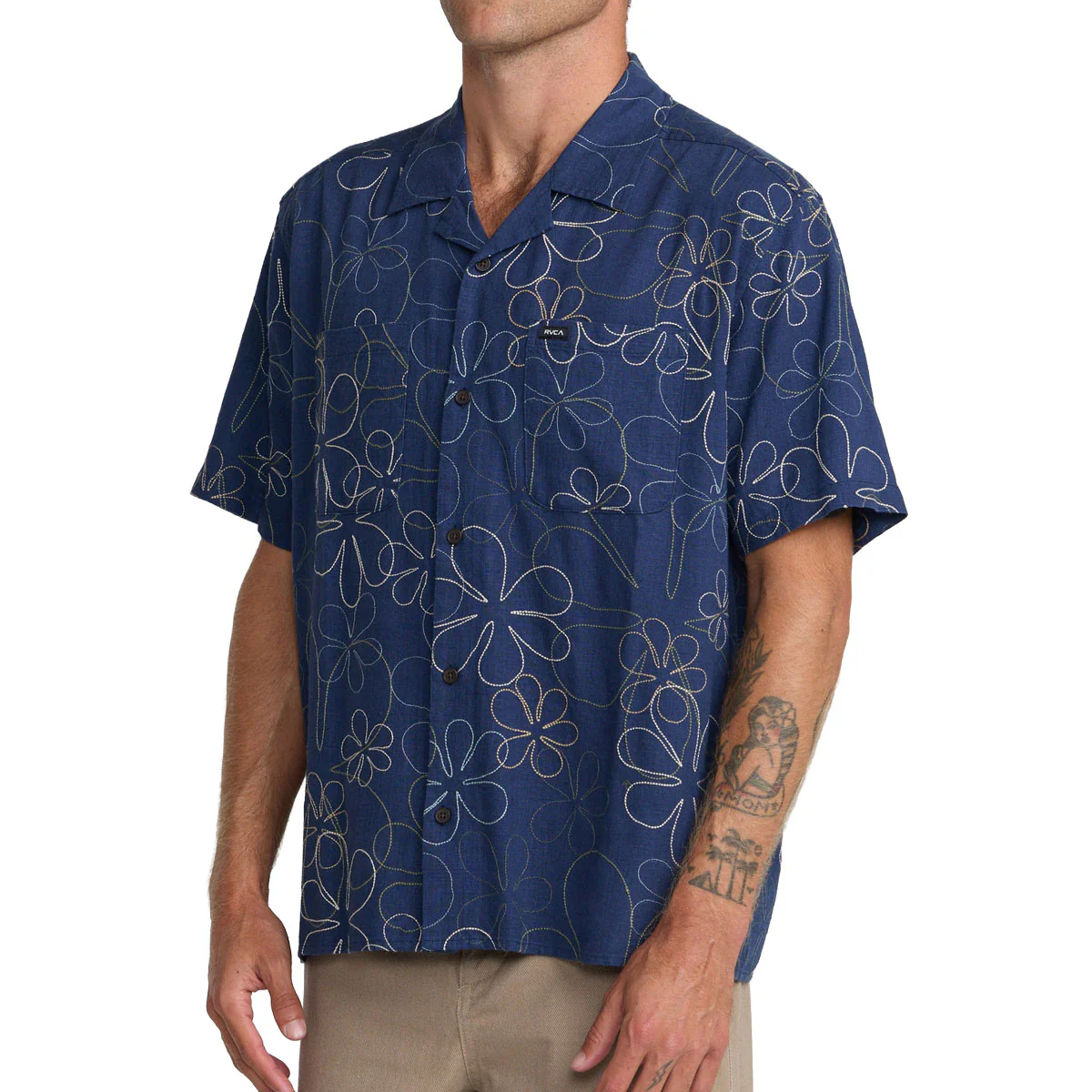 RVCA Full Bloom Shirt - Indigo - Image 4