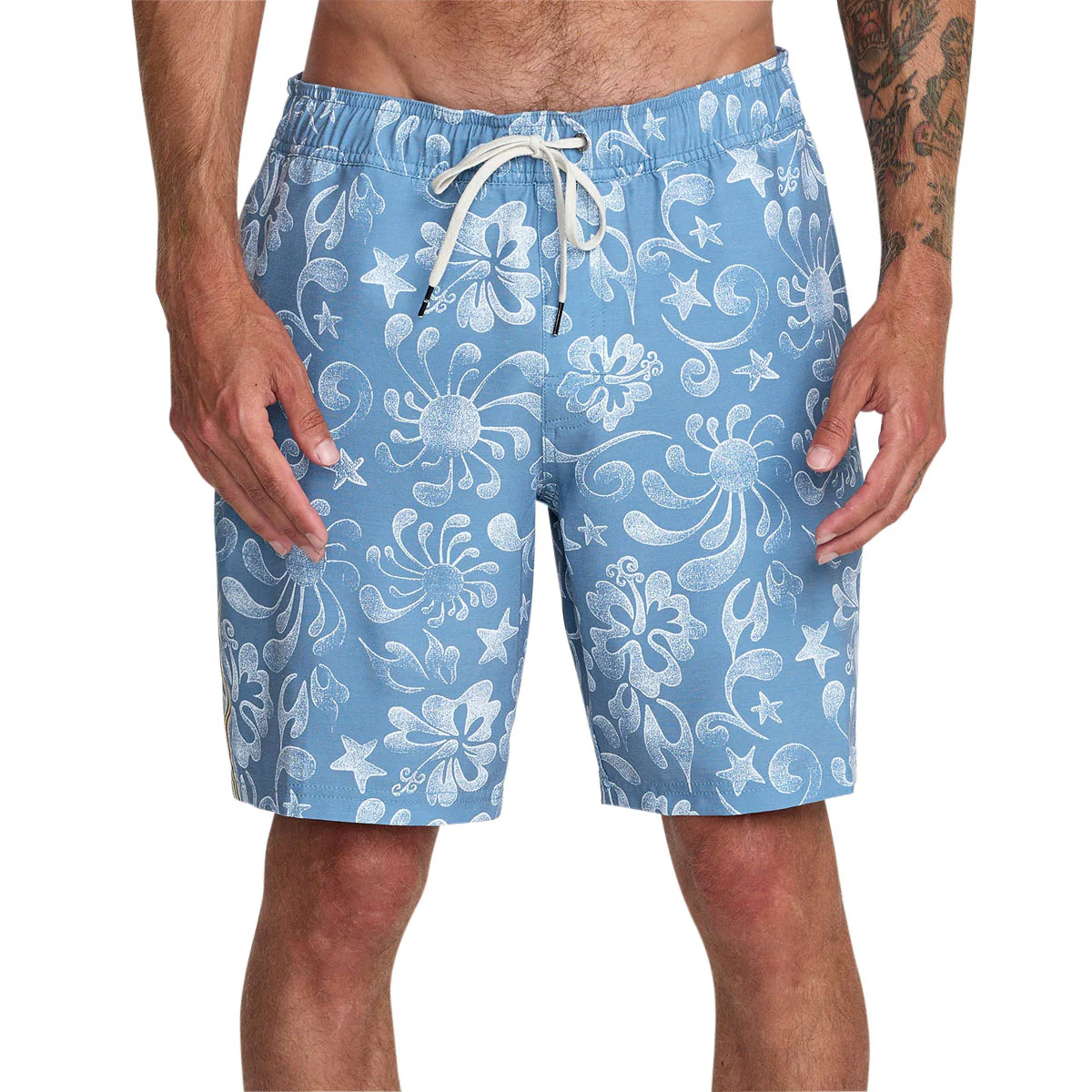 RVCA Local Aloha Elastic 19 Boardshorts - Light Blue - Image 3