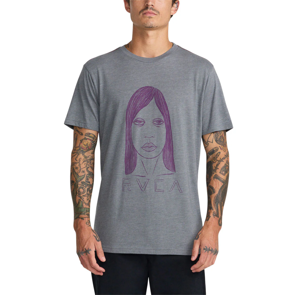 RVCA Sleepy Girl T-Shirt - Smoke - Image 3