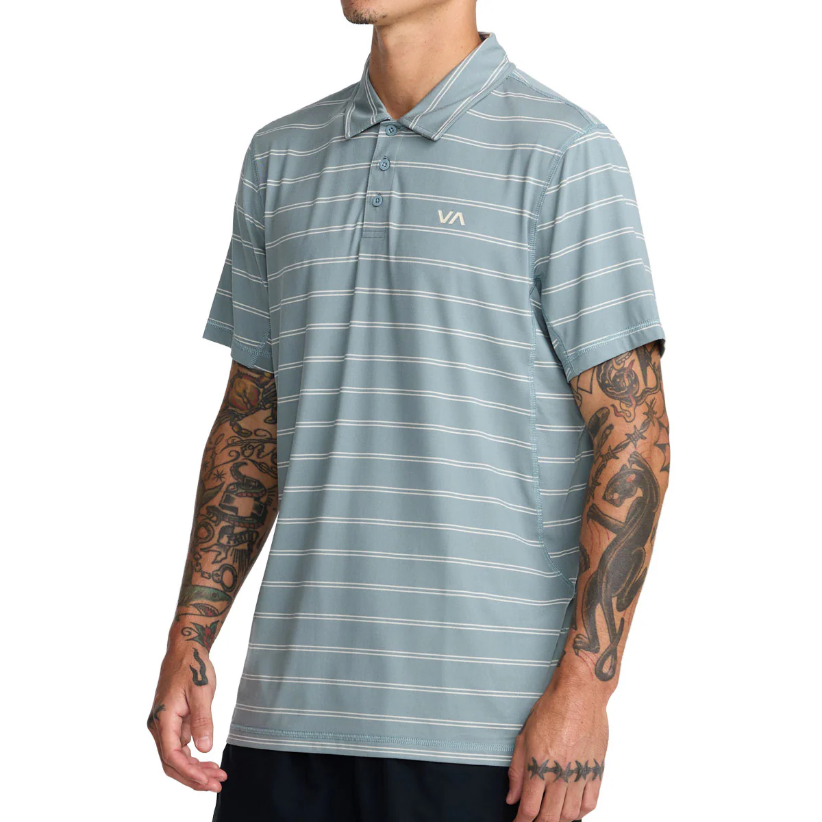 RVCA Sport Vent Polo Shirt - Lead 1 - Image 5