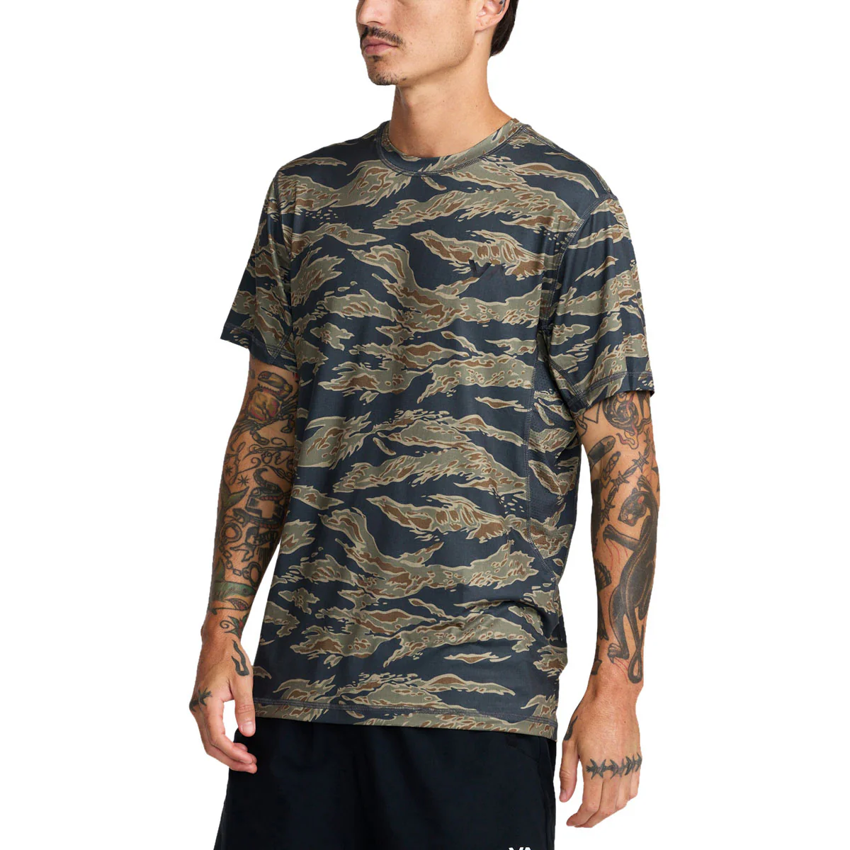RVCA Sport Vent T-Shirt - Tiger Camo - Image 4