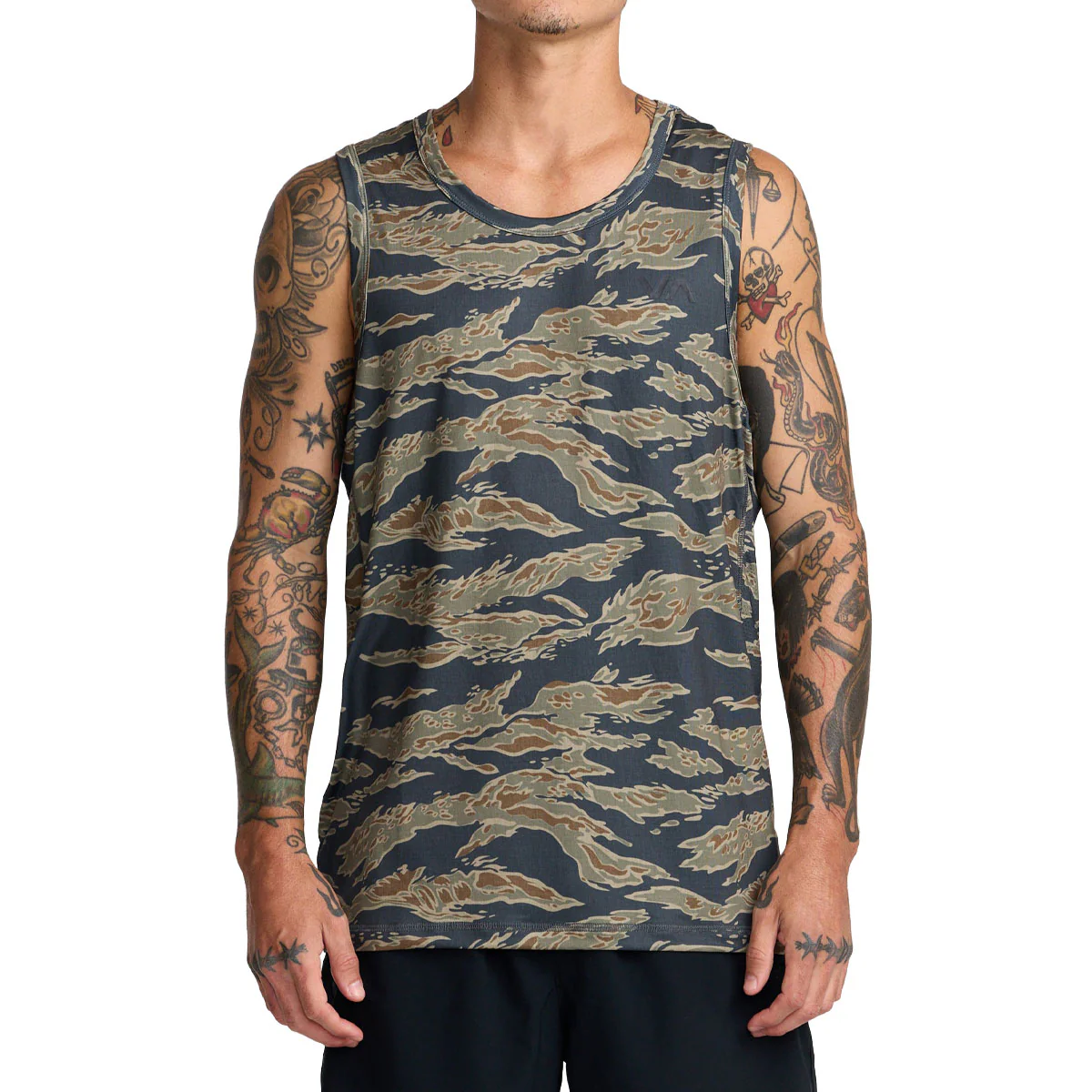 RVCA Sport Vent Tank Top - Tiger Camo - Image 2
