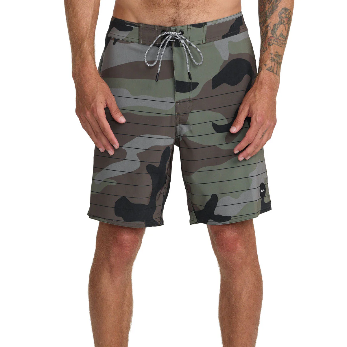 RVCA Steady Stripe Boardshorts - Camel - Image 3