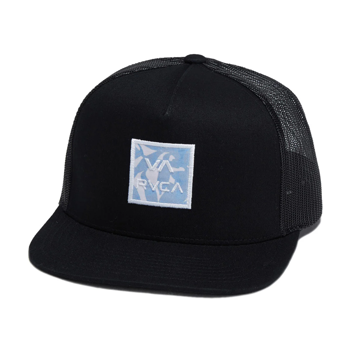 RVCA VA All The Way Print Trucker Hat - Black