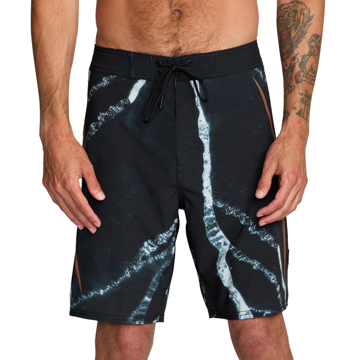 RVCA x Clay Boardshorts - Black Resin - Image 3