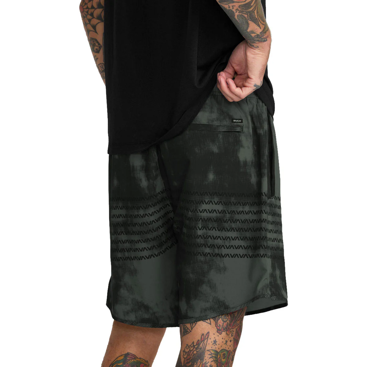 RVCA Yogger Stretch 17" Shorts - Balsam Green - Image 5