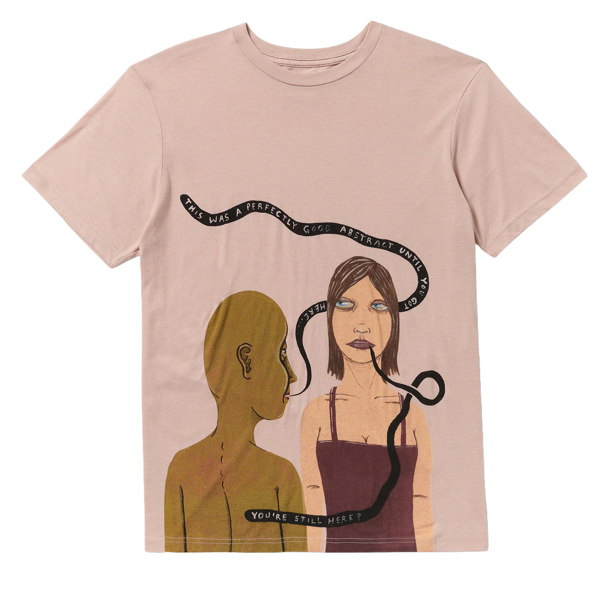 RVCA You're Still Here T-Shirt - Pale Mauve