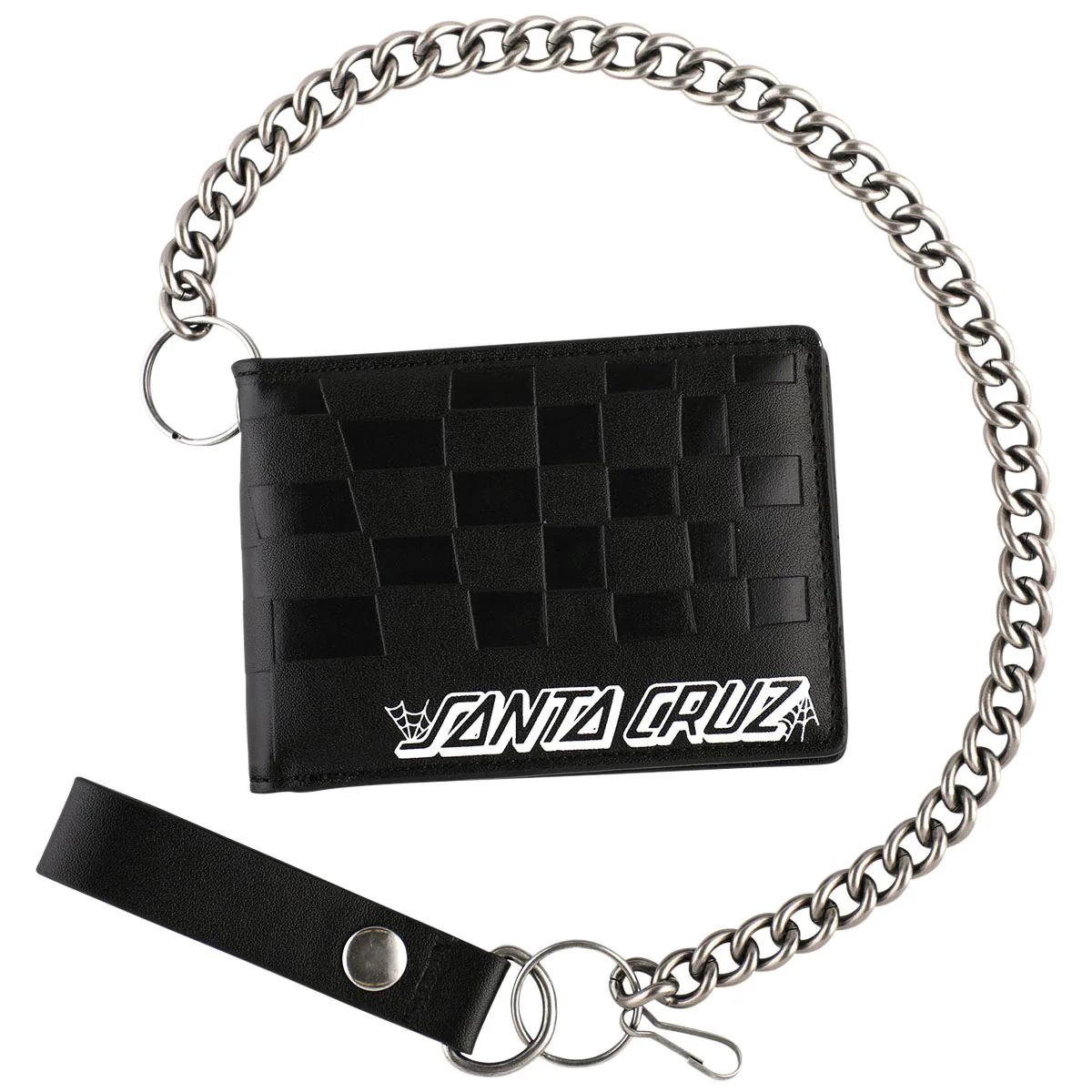 Santa Cruz Check Web Strip Chain Wallet - Black - Image 2