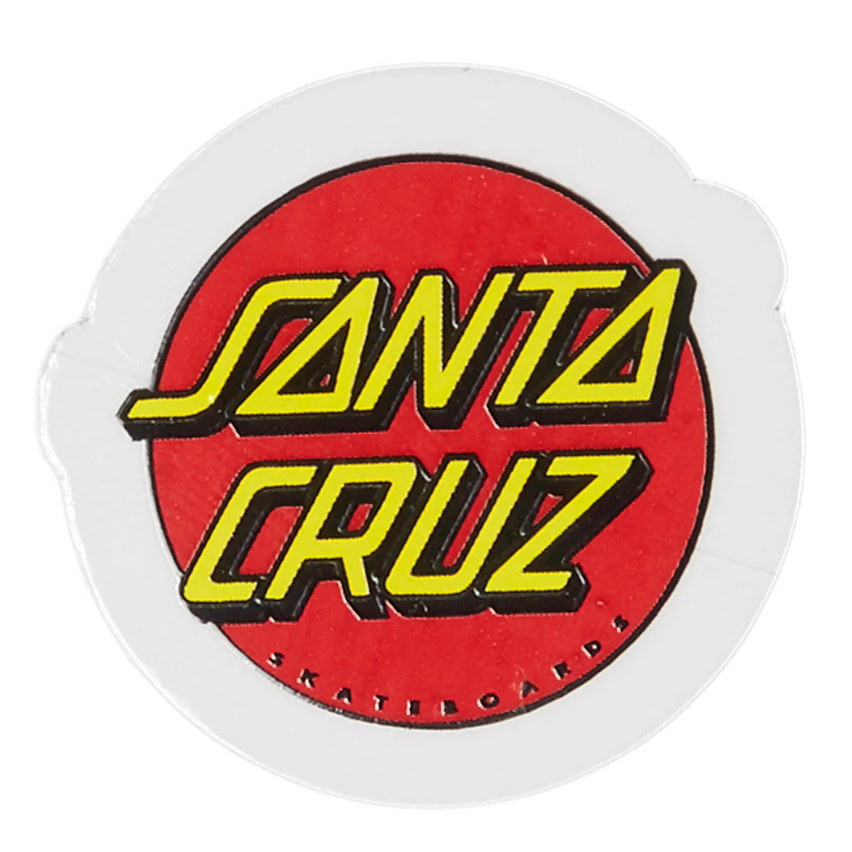 Santa Cruz Classic Dot 3" Sticker - Red