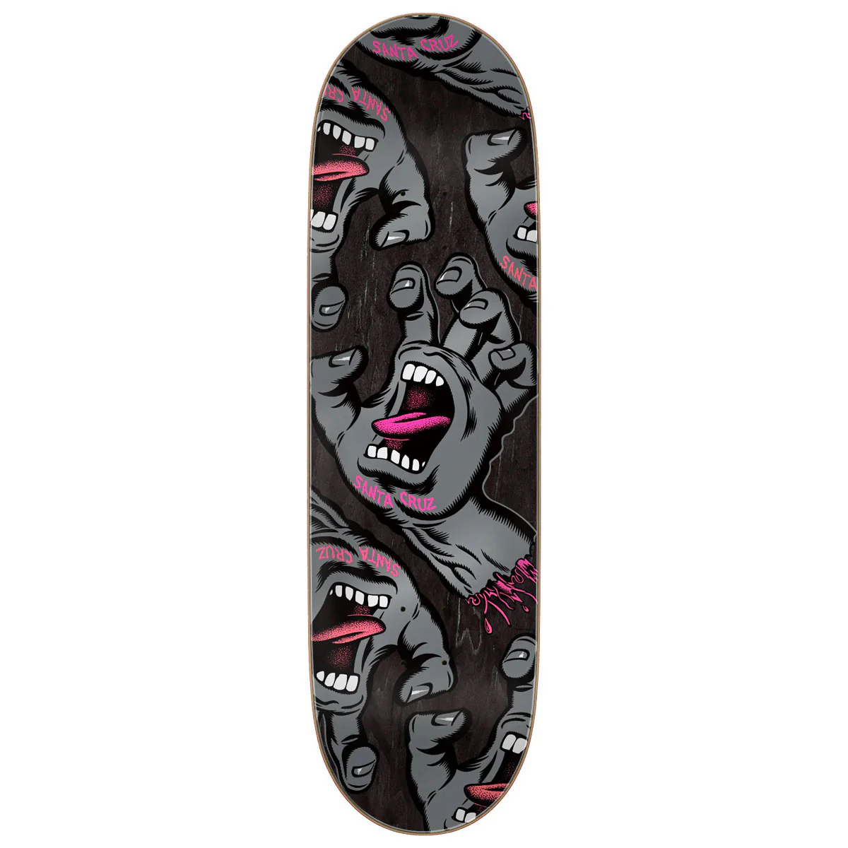 Santa Cruz Crowded Hand Skateboard Deck - 9.00"