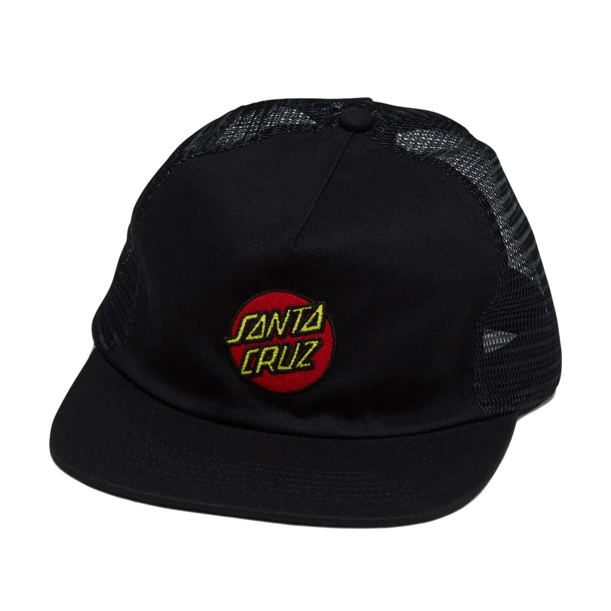 Santa Cruz Cruz Embroidered Snapback Hat - Black