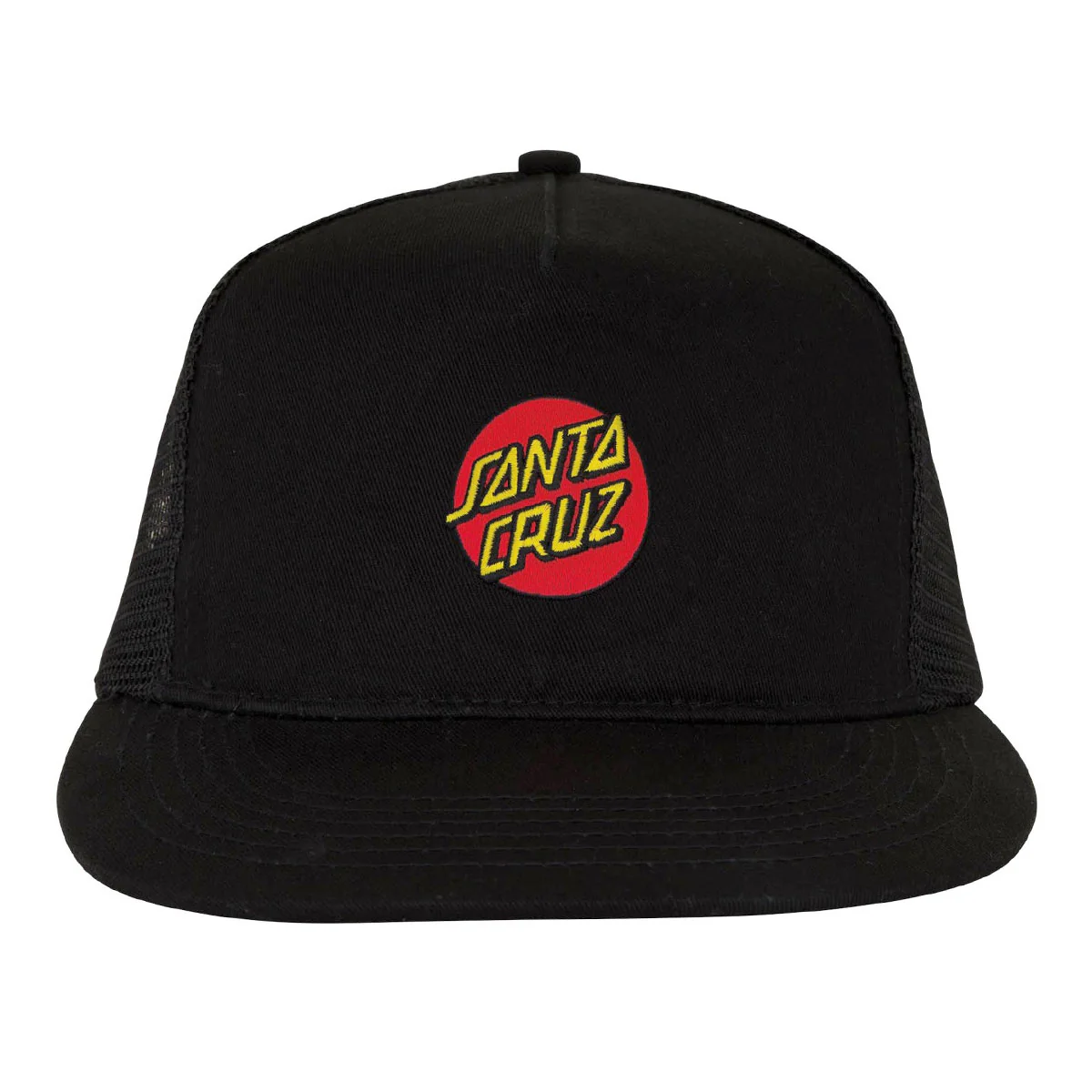 Santa Cruz Cruz Embroidered Trucker Hat - Black - Image 3