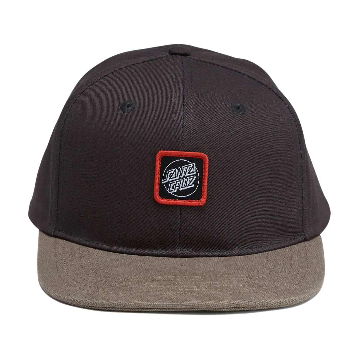 Santa Cruz Cruz Label Snapback Hat - Black/Saddle - Image 2