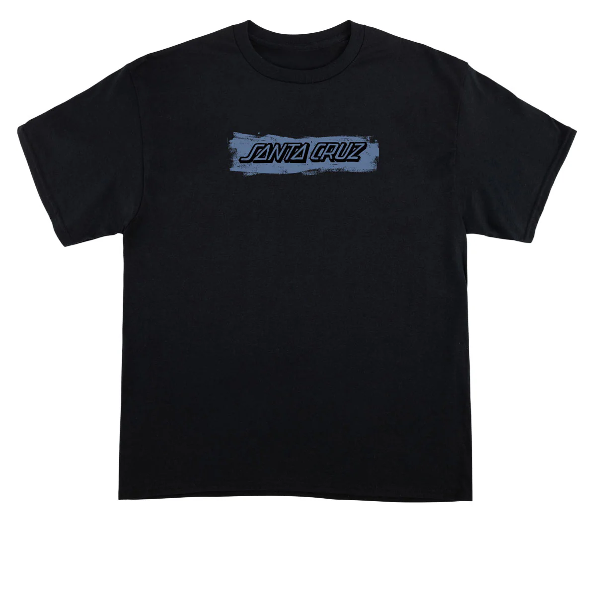 Santa Cruz Cut Strip Front T-Shirt - Black