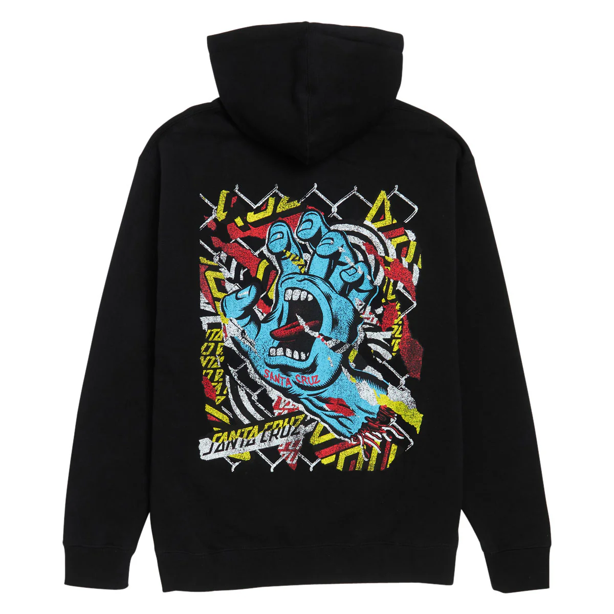Santa Cruz Damaged Hand Hoodie - Black