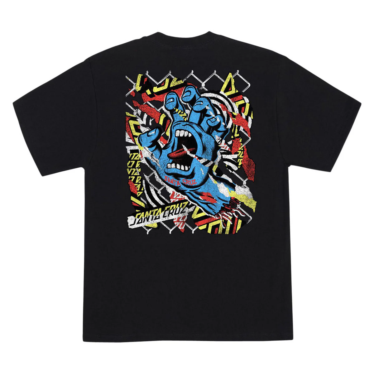 Santa Cruz Damaged Hand T-Shirt - Black