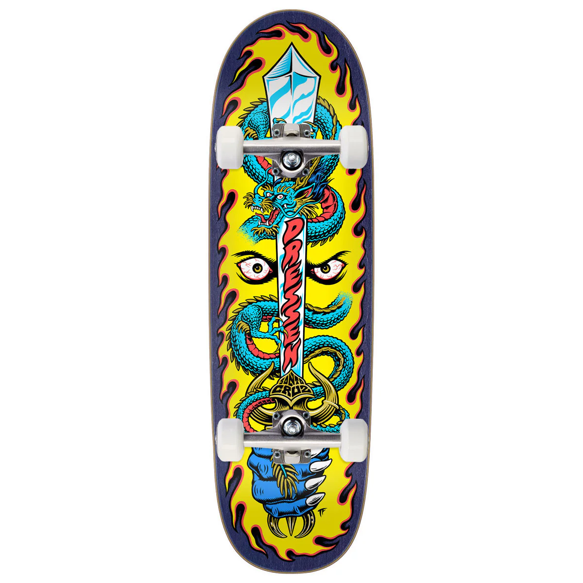 Santa Cruz Dressen Sword Pro Shaped Skateboard Complete - 9.25"