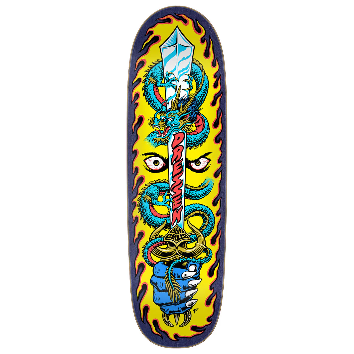 Santa Cruz Dressen Sword Pro Shaped Skateboard Deck - 9.25"