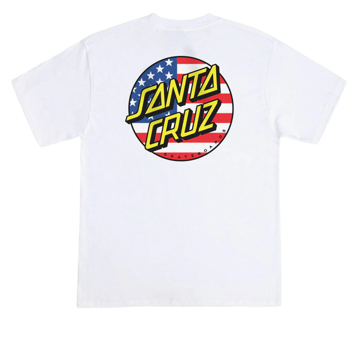Santa Cruz July 4th Dot V2 T-Shirt - White